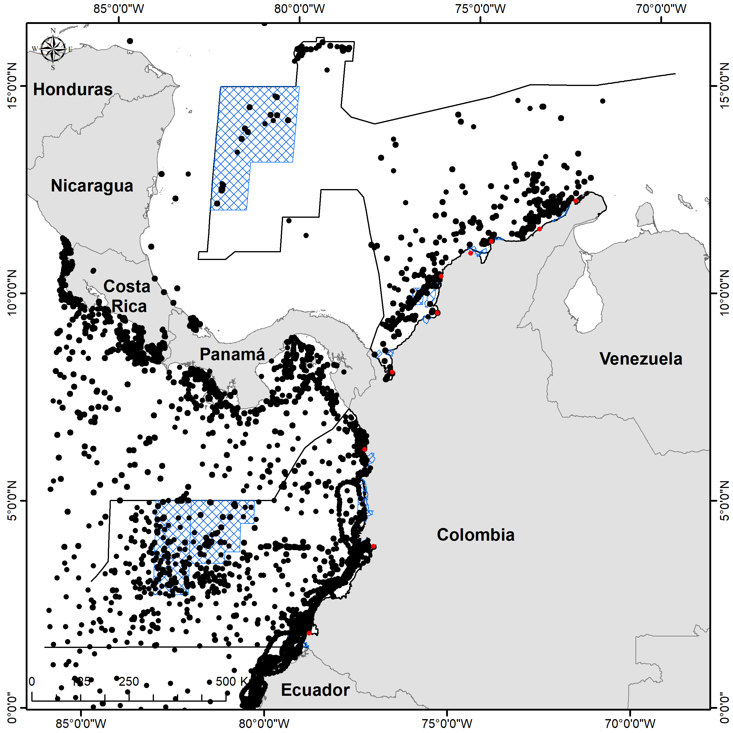 **Figure S2.** Occurrences downloaded from the biodiversity information databases.